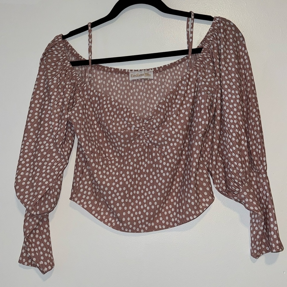Cold Shoulder Pink Top